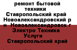 ремонт бытовой техники - Ставропольский край, Новоалександровский р-н, Новоалександровск г. Электро-Техника » Услуги   . Ставропольский край